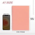 thumbnail image 2 of shiyou-[4 Pack] Spiral Notebook, A5 Size College Ruled Notebooks, PP Hardcover Spiral Notebook Ruled Lined Journal Notebook Bulk, 80 Sheets / 160 Pages Spiral Bound Notebook (5.7"x 8.3"), 2 of 4