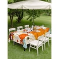 thumbnail image 3 of Outdoor Tablecloth with Umbrella Hole and Zipper, Orange Pumpkins Fall Rectangle Table Cloth 60x120 Inch Waterproof Tablecloth, Thanksgiving Maple Leaf Branches Picnic Table Cover for Patio Camping, 3 of 7
