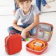 thumbnail image 5 of Inteprter Bolsa protectora para almacenamiento de auriculares, bolsa de almacenamiento para música Eva portátil y auriculares, altavoz Cables de audio/vídeo Naranja S, 5 of 6