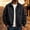 Black, variant on Men's Faux Leather Jacket Bomber Casual Loose Fit Vintage Coat Soft Lining,American Style,Classic Racer Biker,Motorcycle Outerwear for Men,Lightweight Casual,Daily Wear