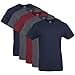 thumbnail image 3 of Gildan Men's Crew T-Shirts, Multipack, Style G1100, Navy/Charcoal/Cardinal Red (5-Pack), Small, 3 of 4