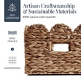 thumbnail image 4 of Best Choice Products 16x12 Scalloped Shelf Baskets, Woven Storage Bins, 2 Pack - Chestnut, 4 of 8