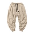 thumbnail image 7 of LYHaoo Boys Washed Crinkle Jogger Pants Loose Fit Casual Trousers For Kids Breathable Soft Elastic Waistband Streetwear School Pants for Boys(Yellow), 7 of 7