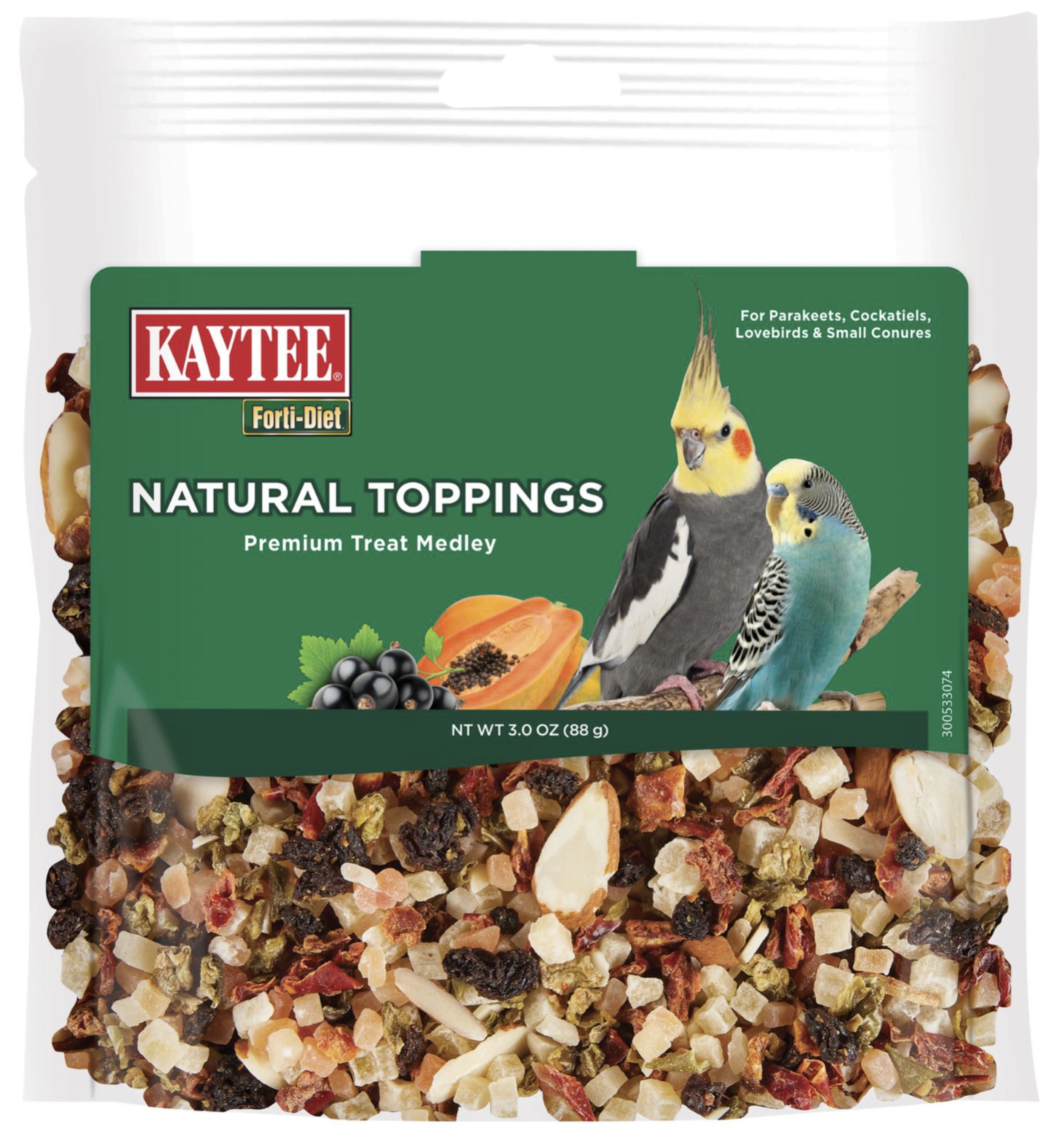 Kaytee FortiDiet Natural Pet Bird Treat Snack Small Bird 3 oz