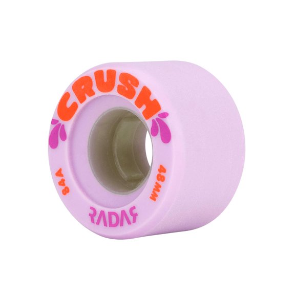 Riedell Skates Radar Crush 48 mm Quad Outdoor Roller Skate Wheels (Lavender (84A), 4pk)