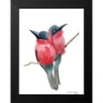 thumbnail image 2 of Shefranov, Olga 19x24 Black Modern Framed Museum Art Print Titled - Red Bird Buddies, 2 of 5