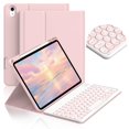thumbnail image 1 of Funda con teclado JKSML para iPad de 11.ª y 10.ª generación de 11 pulgadas, color rosa, 1 of 8