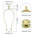 thumbnail image 2 of Uxcell 11 Inch Lamp Harp Kit with Finial Lamp Shade Holder Gold Tone 2 Set, 2 of 6