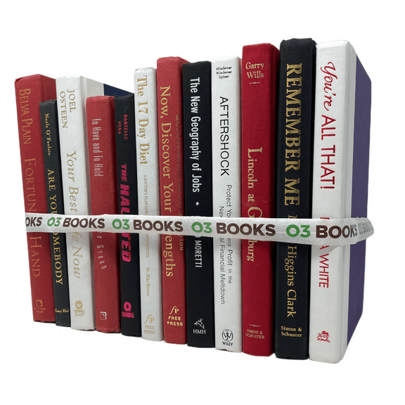 Snow and Ruby Decorative Books Red Black and White