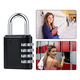 thumbnail image 2 of Candado De Combinación De 3 Piezas Con Seguridad De 4dígitos negro, 2 of 5