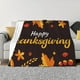 thumbnail image 1 of Fotbe Happy Thanksgiving 1 Manta de Franela con Estampado, Manta Ultrasuave para Cama, Sofá, Auto, Hipoalergénica y Antibolitas-60"x50", 1 of 6