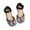 Black, variant on NOKIO Girls' Princess Party Wear Sandals Girls' Stylish Sandals Girls' Princess Sandals Girls Dress Shoes Bowtie Shoes Performance Shoes With Satin Ankle Tie For Wedding Birthday Party