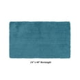 thumbnail image 3 of Better Trends Bath Room Rugs Tufted 100% Polyester 24" x 40" Bath Rug, Water Absorbent Non-Slip Bath Mat Machine Washable Micro Plush Collection - Teal, 3 of 6