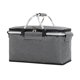 thumbnail image 1 of Cesta de picnic aislada plegable Cesta de picnic plegable grande Picnic plegable Gris 42x23x23cm kusrkot Cesta de picnic, 1 of 8