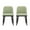 Mint+Black, variant on GDF Studio Mid-Century Modern Upholstered Dining Chairs with Curved Backrest and Wood Frame, Beige+Black, Set of 2