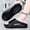 black, variant on Men’s Modern Open-Toe Slippers, Sleek Fashion Daily Style, Elastic Soft Upper, Slip-On Easy Wear, Anti-Skid Rubber Bottom, Lightweight Slides for Men Indoor Outdoor All Season Use
