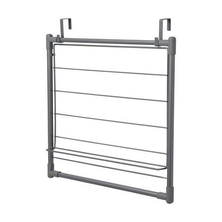 Metal Expandable Over the Door Drying Rack, Gray