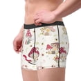 thumbnail image 4 of Daiia Floral Mushroom Men's Underwear Boxer Briefs, Cotton Stretch Moisture-Wicking Underwear-Medium, 4 of 9
