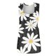 thumbnail image 2 of Gibobby Camiseta sin mangas con cuello cuadrado para mujer, informal, sin mangas, con dobladillo curvo plisado(Blanco,G), 2 of 4