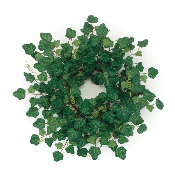 Melrose International Ivy Wreath 19"D Polyester
