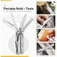 thumbnail image 5 of Alicates multifunción 18 en 1 de acero inoxidable, navaja multifunción con mango, navaja suiza para exteriores, supervivencia, acampada, senderismo, reparaciones sencillas (plateado), 5 of 5