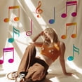thumbnail image 4 of 6 Pcs Music Painting Stencil 8.3x11.7inch Reusable 6 Styles Musical Notes Pattern Drawing Template DIY Art Music Notation Decoration Stencil for Painting on Wood Wall Fabric Furniture, 4 of 8