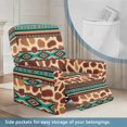 thumbnail image 3 of HELLHERO Giraffe Geometric Stripe Recliner Furniture Slipcover with Brushed, 4 Pcs Recliner Slipcovers with Soft Pet Proof Recliner Chair Slipcover for Kids Pet Single Sofa Chair, 3 of 8
