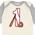 thumbnail image 4 of Inktastic Baseball First Birthday One Year Old Boys or Girls Long Sleeve Baby Bodysuit, 4 of 5