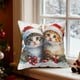 thumbnail image 5 of CaiYueKe Christmas Pillow Cover Holiday Decor Cute Cat Tree Design Linen Throw Pillowcase Seasonal Sofa Bed Couch Decorative Home Accent Festive Gift, 5 of 7