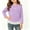 Purple, variant on Cethrio Girls Long Sleeve Tops Size 10-12, Crew Neck Casual Pullover Knitted Kids Fall Undershirts Pink
