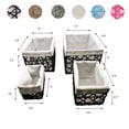 thumbnail image 3 of Paper Rope Storage Utilities Baskets Totes Set of 4 Grey, 3 of 6