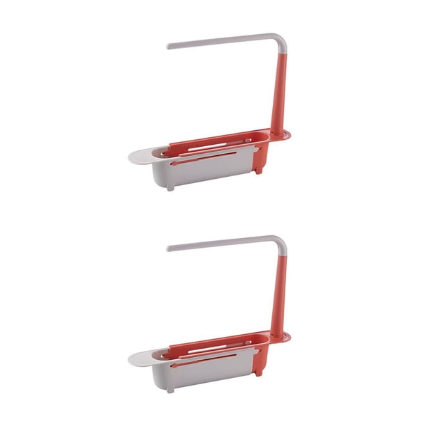 Bearachild Estante para fregadero de cocina, desagüe de secado telescópico ajustable, cepillo de limpieza para baño, soporte de esponja, accesorios de Type2 NO2 Bearachild CBP393964