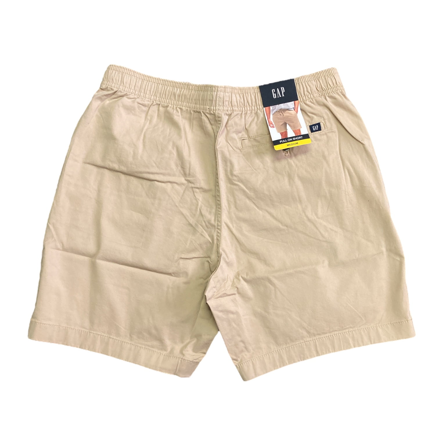 Gap Men s Elasticized Stretch Twill Pull On Weekender Short 7 Inseam Irish Cream M Walmart