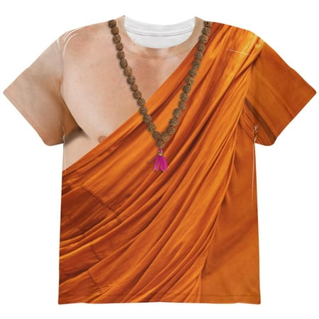Halloween Buddhist Monk Costume All Over Youth T Shirt Multi YXL