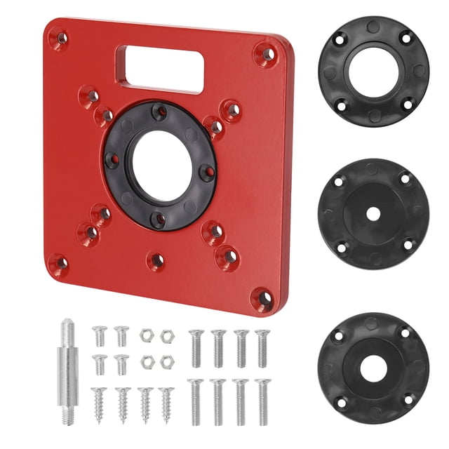 Placa de montaje invertido para fresadora de madera - Herramienta eléctrica profesional para ranurar y moldurar con base de aluminio resistente