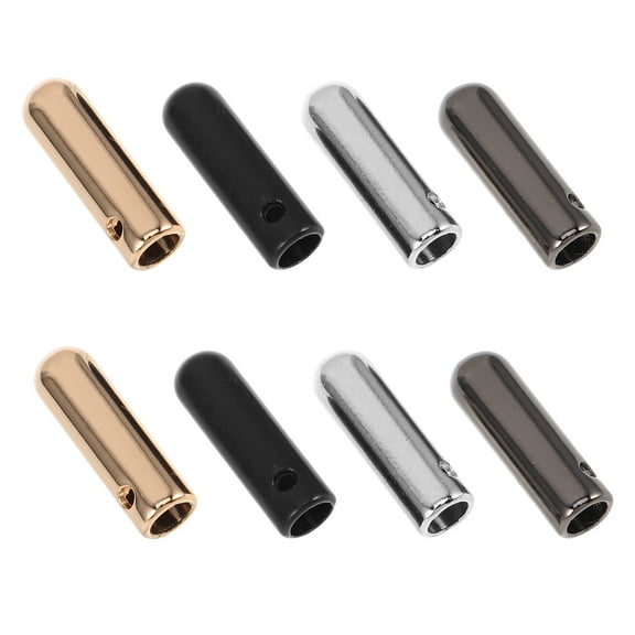 RENACLIPY Oval Metal Cord End Caps for Paracord Tips, Lanyard Accessories, Drawstring Cord Ends
