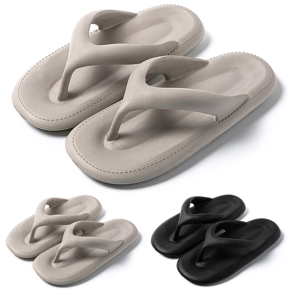 CAIXIA Men's Lightweight Flip Flops, Summer Beach Thong Sandals, Waterproof Casual Slippers for Pool and Outdoor