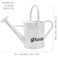 thumbnail image 6 of AuldHome Design Farmhouse Enamel Watering Can (White); Rustic Metal Watering Pitcher for Home Decor and Gardening, 6 of 9
