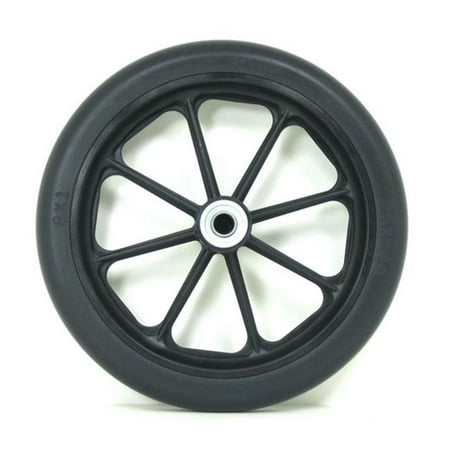 New Solutions CW151B25P 8 x 1 in. Caster Wheel 2.125 Hub with 0.44 Bearings for Wheelchair, Set of 2