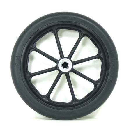 New Solutions CW151B25P 8 x 1 in. Caster Wheel 2.125 Hub with 0.44 Bearings for Wheelchair, Set of 2