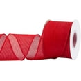 thumbnail image 1 of Joycrosso Burlap Wired Edge Ribbon 2.5 inch x 10 Yards, Red, Ideal for Crafting, Gift Wrapping, Wreath, Christmas Tree, and Rustic Wedding Decorations, 1 of 4