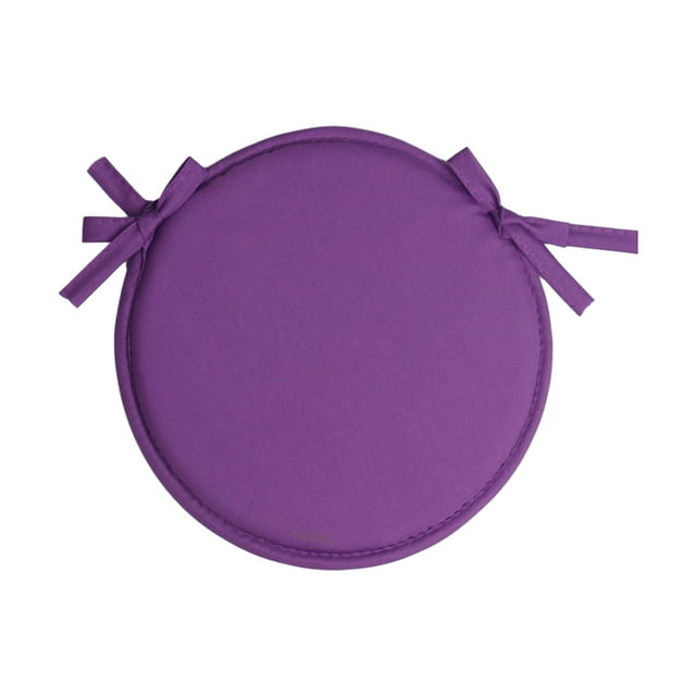 Yuarrent 4 unids/set de cojines hechos con algodón para una sensación suave y transpirable, cojines de silla antideslizantes con lazos Decoración del hogar púrpura