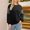 Black, variant on Pullover Sweatshirts For Women Sevevn Women's Sweatshirts Color Block Longs Sleeve Casual Crewneck Pullover Shirts Tops Fall Outfits Trendy