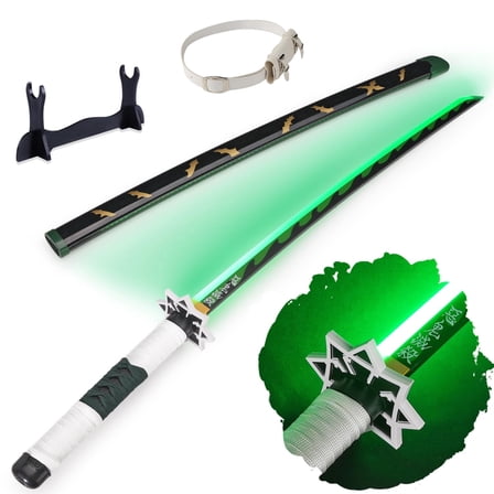 LED Light Demon Slayer Sword Shinazugawa Sanemi with Belt and Holder