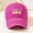 Pink, variant on Distressed Baseball Cap for Women, Softball Mom Adjustable Washed Embroidered Sun Hat