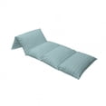 thumbnail image 4 of Turquoise Floor Pillow Lounger Cover, Minimalist Design Geometrical Squared Rounds Retro Inspired Image, Nap Mat Printed Fabric Case for 5 Pillows, 88" x 27", Petrol Blue and White, by Ambesonne, 4 of 5