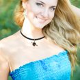 thumbnail image 4 of BEADCEST Collar Para Mujer Negro Con Colgante De Sol Y Choker, 4 of 8