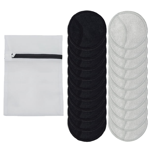 Paula's Choice Almohadillas desmaquillantes reutilizables, rondas ecológicas de algodón y bambú para tóner y exfoliantes, incluye bolsa lavable para lavandería y almacenamiento, 10 unidades