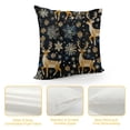 thumbnail image 4 of Christmas Golden Reindeer Snowflakes Pillow Cases King Size  Microfiber Pillowcases with Hidden Zipper Soft Comfortable Bed Pillow Covers, 4 of 5