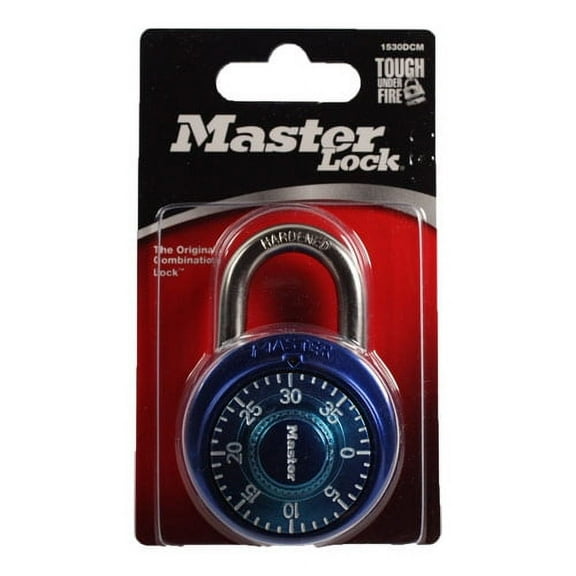Master Lock Combination Lock (Assorted Colors) 1 each (Pack of 12)